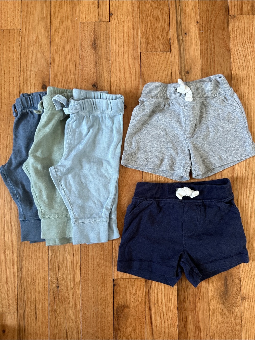 Carters bundle baby boy 3 pack pull on pants and 2 pack pull on shorts